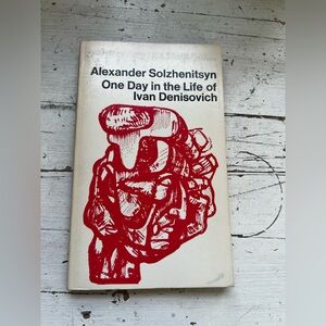 Alexander Solzhenitsyn Book Cover with Red Artwork - Penguin Classics